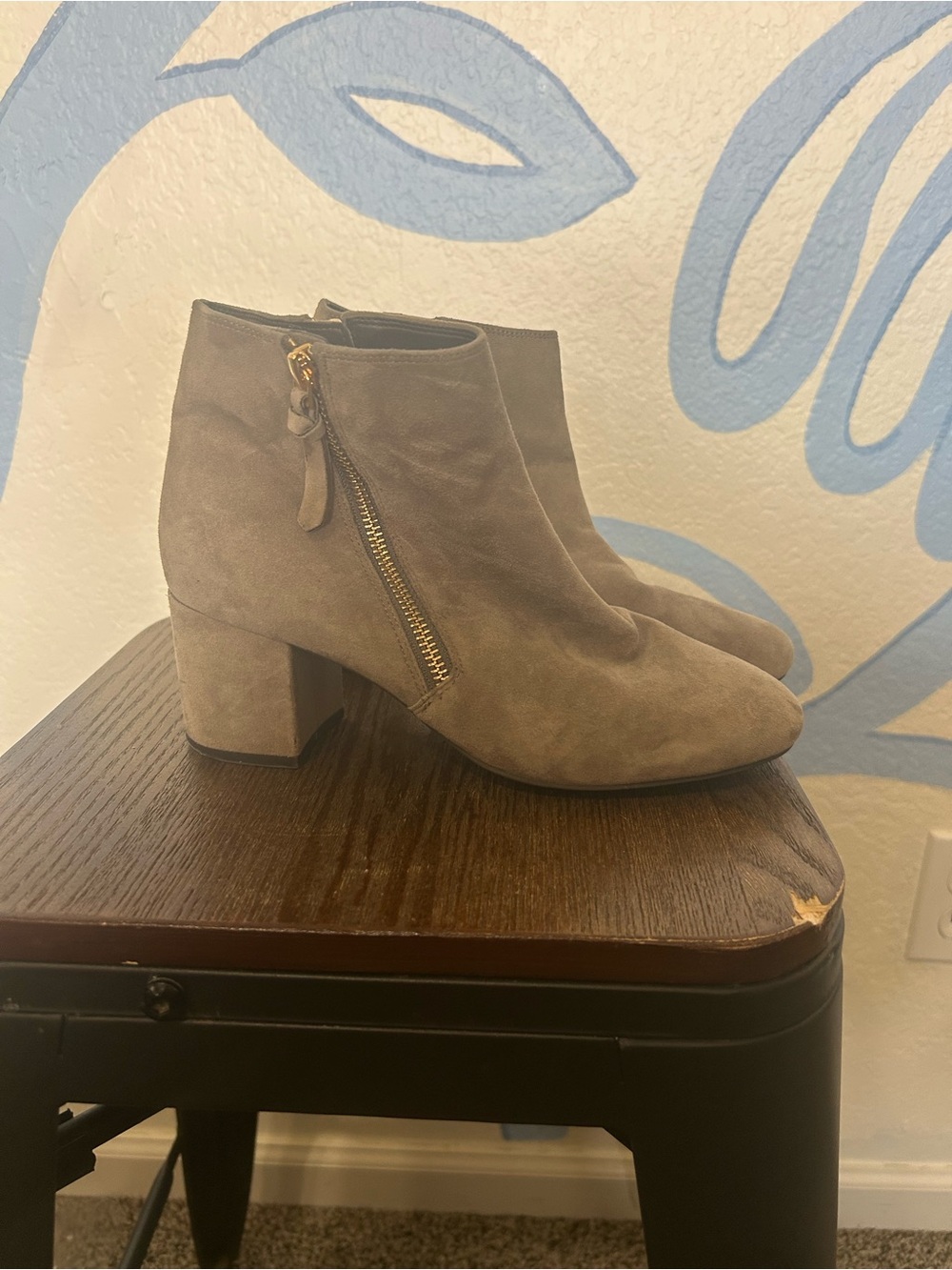 ✨ Cole Haan Saylor Grand Ankle Booties in Morel/Taupe Suede ✨
